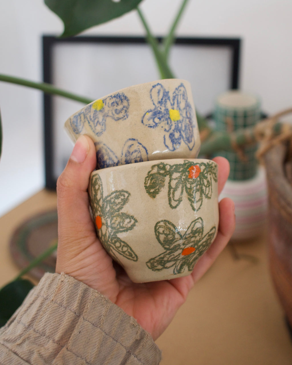 Vaso Espresso Flora Verde