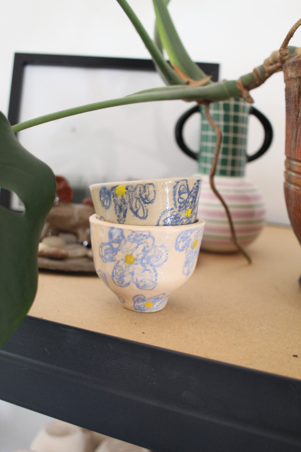 Vaso Espresso Flora Azul Claro