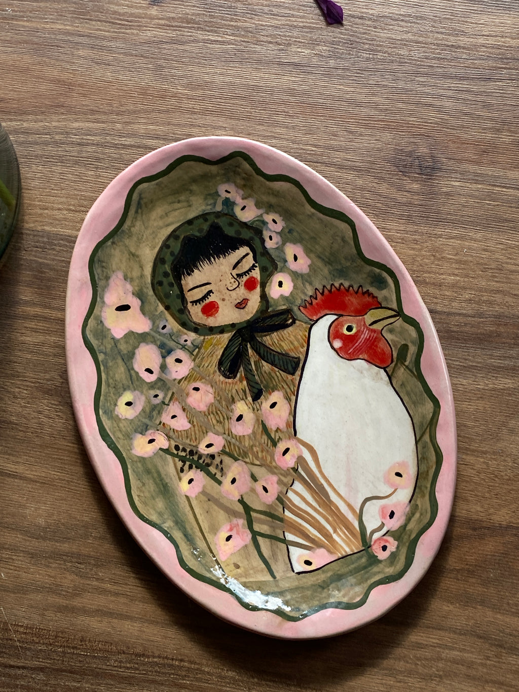 Plato La gallina y el jardín