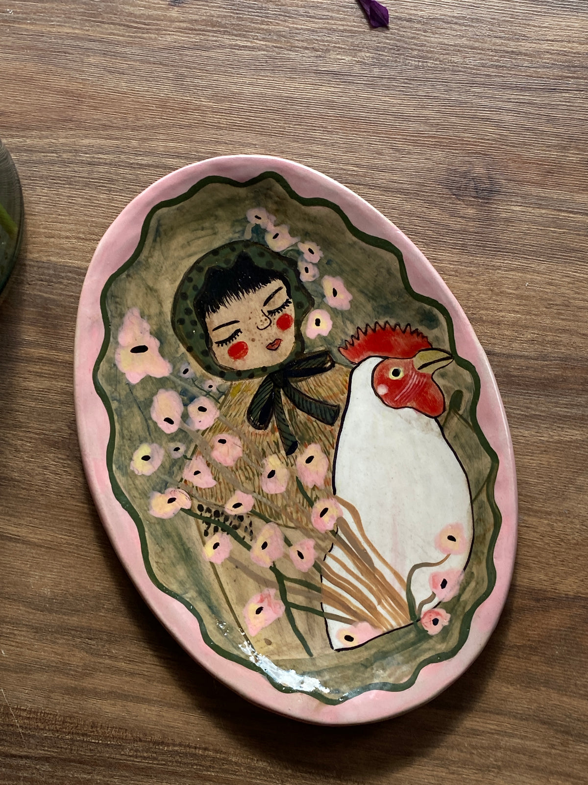 Plato La gallina y el jardín